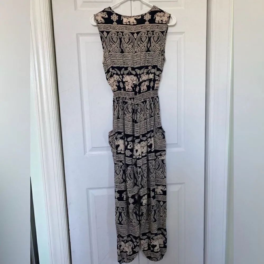 Elephant & Indian Patterned Jumpsuit - Picture 2 of 6
